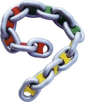 Kättingmarkering 5/16″ gul 10st.