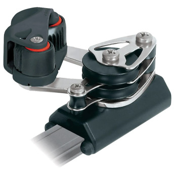 Ronstan Serie 26 ändkontrol med dubbelt styrblock och cleat